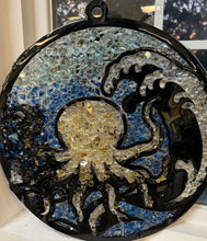Load image into Gallery viewer, Sat Nov 8 11am Octopus XL 2ft Crushed Glass Resin Art Suncatcher
