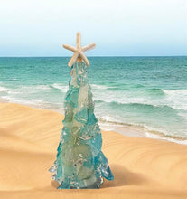 Load image into Gallery viewer, Friday August 8 2pm LARGE Sea Glass Resin Coasal Christmas Tree Workshop
