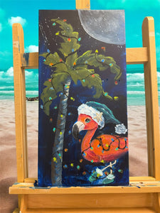 Sun Nov 2 11am Fa La La Lamingo Party 12x24 Acyrlics Workshop
