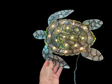 Load image into Gallery viewer, Sun Nov 16 11am Sea Turtle Stain Glass Tree Topper
