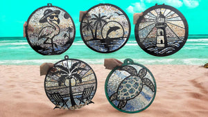 Sun Aug 24 11am Flamingo Crushed Glass Resin Sun Catcher