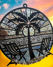 Load image into Gallery viewer, Sat Nov 8 11am Crushed Glass Resin Beach Scene Suncatcher

