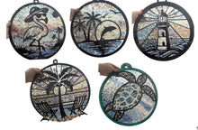 Load image into Gallery viewer, Sun Aug 24 11am Flamingo Crushed Glass Resin Sun Catcher
