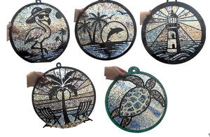 Sun Aug 24 11am Flamingo Crushed Glass Resin Sun Catcher