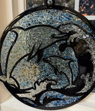 Load image into Gallery viewer, Sat Nov 8 11am Dolphin Crushed Glass Resin Suncatcher
