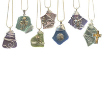 Load image into Gallery viewer, Friday January 30 11am Sea Glass Wire Wrap Necklace Workshop
