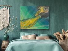 Load image into Gallery viewer, Sun Sept 28 11am &quot;Ripples and Radiance&quot; Sea Turtle on a 16x20 Canvas
