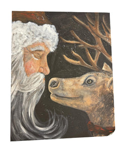 Sun Nov 30 11am Reindeer Kisses 16x20 Acrylics Workshop