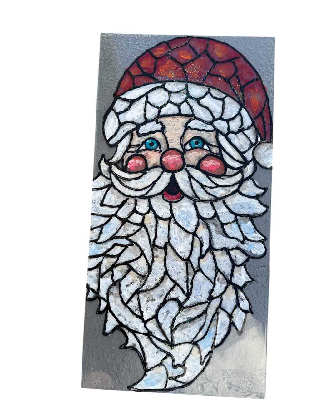 Sunday Nov 9 11am Large 12x24 Santa Stain Glass Workshop