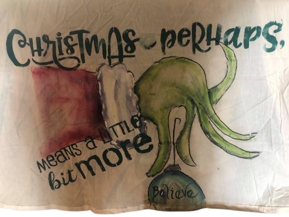 Fri Dec 5 11am Grinchmas Day Tea Towel Workshop