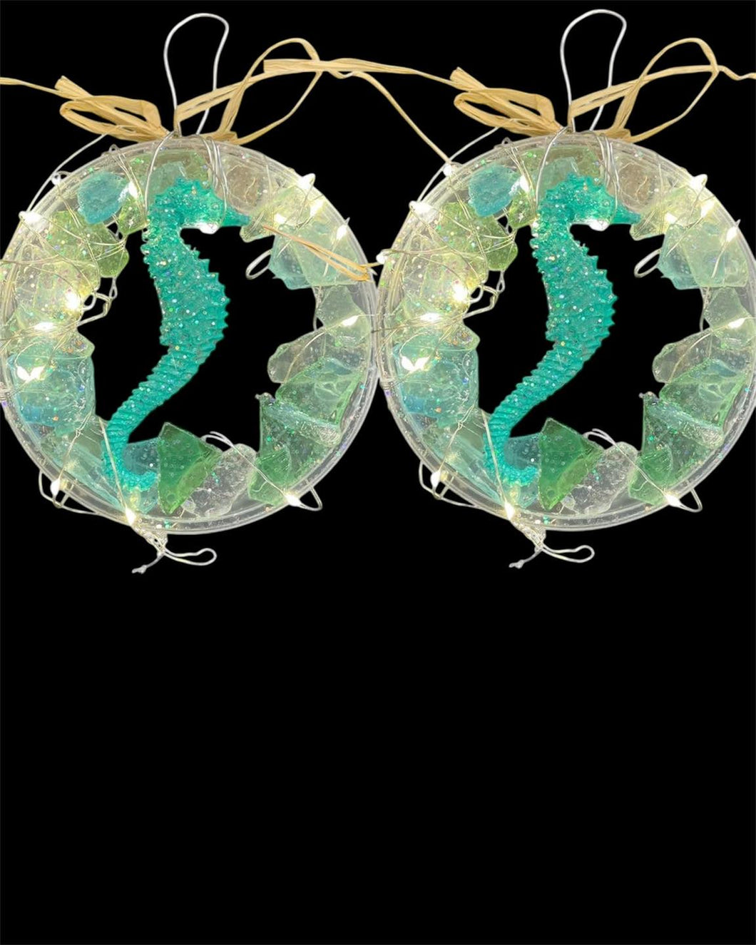 Mon Dec 8 11am  Join Nancy and Patti for a Fun Friends Day Out Making 2 Sea Glass Wreath Ornaments