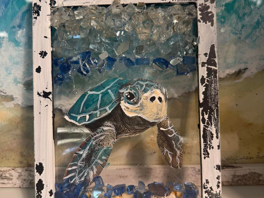 Fri Oct 17 8am Coffee and Canvas Sea Turtle Glassterpiece Workshop