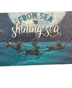 Fri Dec 12 11am From Sea To Shining Sea 2 Foot Wood Sign Workshop