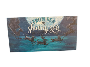 Fri Dec 12 11am From Sea To Shining Sea 2 Foot Wood Sign Workshop