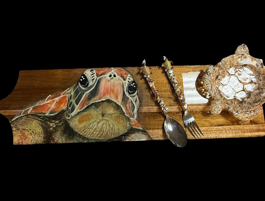 Fri Nov 28 11am  3ft Resin Sea Turtle Charcutier Board