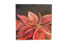 Load image into Gallery viewer, Friday Nov 21 11am Poinsettia 12x12 Acrylics Workshop
