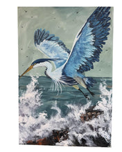 Load image into Gallery viewer, Sun Feb 1 11am Flying Heron 16x20 Acrylics Workshop
