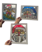 Load image into Gallery viewer, Thur Dec 11 8x10 Stain Glass Santa Workshop
