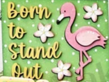 Load image into Gallery viewer, Sun Dec 7 11am Set of 3 6&quot; Flamingo Wood Decor Workshop
