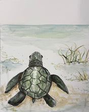 Load image into Gallery viewer, Thur January 22 8am Coffee and Canvas Sea Turtle Acrylic Wash
