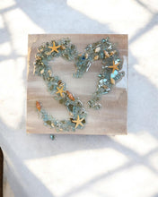 Load image into Gallery viewer, Thur Feb 12 8am Coffee and Canvas Resin Shell Heart Workshop
