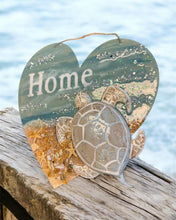 Load image into Gallery viewer, Sun Feb 8 11am Resin Mosaic 12" 3D Sea Turtle Sign Workshop
