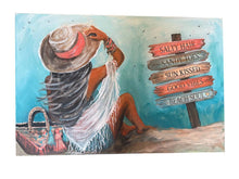 Load image into Gallery viewer, Sat Sept 19 11am Boho Beach Girl 16x20 Acyrlics
