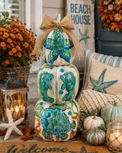 Load image into Gallery viewer, Sunday October 4  11am 3 Tier 2ft Tall Coastal Pumpkin Workshop
