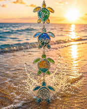 Load image into Gallery viewer, Moon Sept 28 11am 2ft Glass Resin Sea Turtle Suncatcher Workshop
