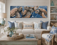 Load image into Gallery viewer, Sun October 18 11am "Dance Party" Sea Turtle on 48x12 Canvas Workshop
