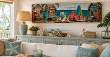 Load image into Gallery viewer, Jan 2 10am Boho Beach Village 12x48 Acrylics Workshop
