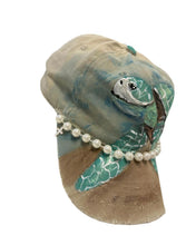 Load image into Gallery viewer, Sat October 2 11am Painted Deconstructed Sea Turtle Baseball Hat Book Launch Party~Workshop
