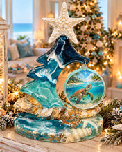 Load image into Gallery viewer, Sun Nov 29 11am Christmas Tree Ocean Resin Pour Photo Frame
