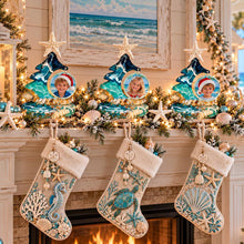 Load image into Gallery viewer, Sun Nov 29 11am Christmas Tree Ocean Resin Pour Photo Frame
