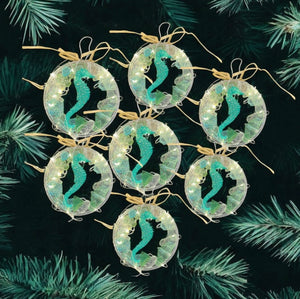 Sun Oct 26 10-2 MAKE IT TAKE IT SUNDAYS  6" Sea Horse Sea Glass Wreath Ornament