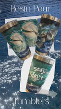 Load and play video in Gallery viewer, Sat Sept 20 11am Ocean Resin pour and Art Work Workshop
